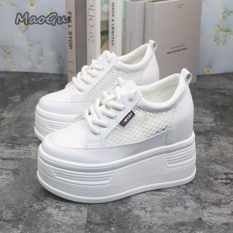 Guipure Lace Panel - Tenis De Mujer Baskets compensées en