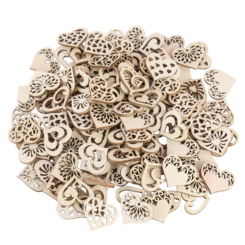Embellishments For Scrapbooking - 50/100 pièces motif de coeur creux
