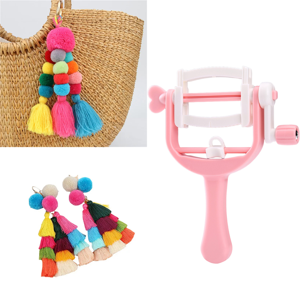 Pom Pom Maker Tool - Bricolage maison manivelle corde Machine à