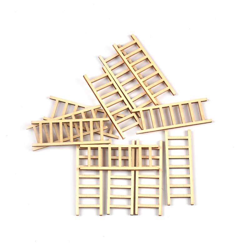 Craft Embellishment - Échelle en bois naturel 20x60mm, 20