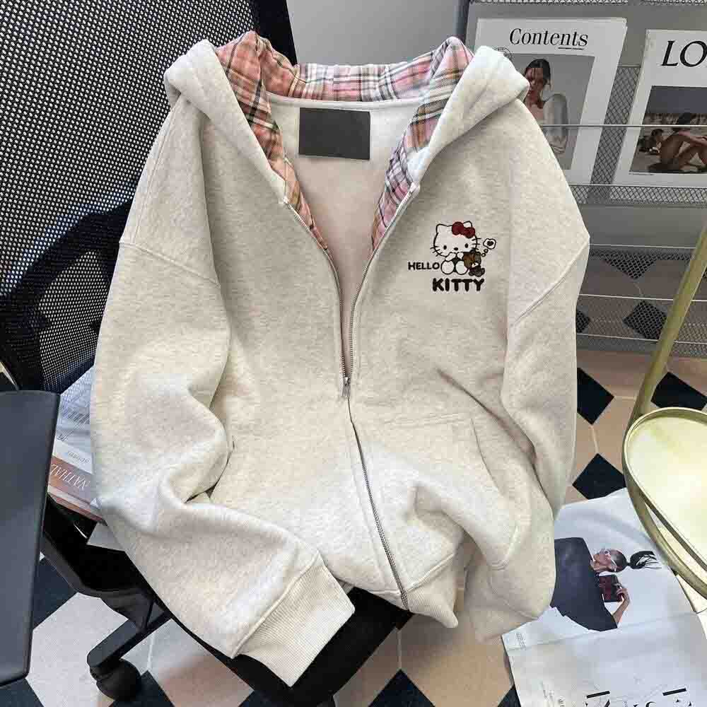 Embellish Knit - Sweat-shirt à capuche Hello Kitty pour