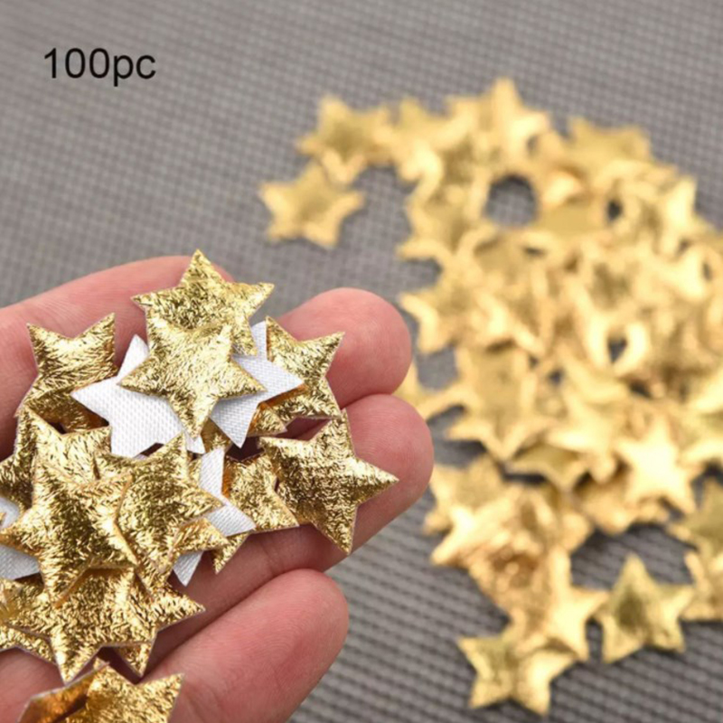 Embellishments For Scrapbooking - Étoiles dorées/argentées pour décoration de fête