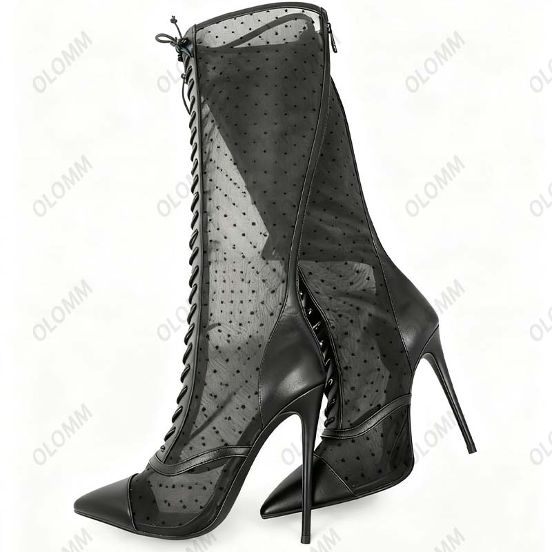 Olomm Artisan fabriqué bottes  - Guipure Lace Panel avis et prix