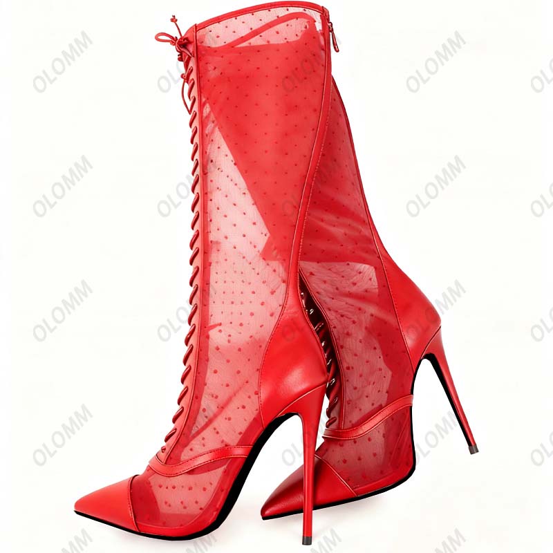 Olomm Artisan fabriqué bottes  - Guipure Lace Panel avis et prix