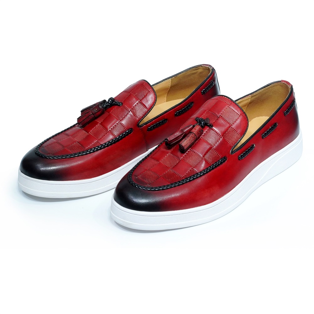 Mocassins à pampilles en cuir  - Tassel Fringe Trim avis et prix