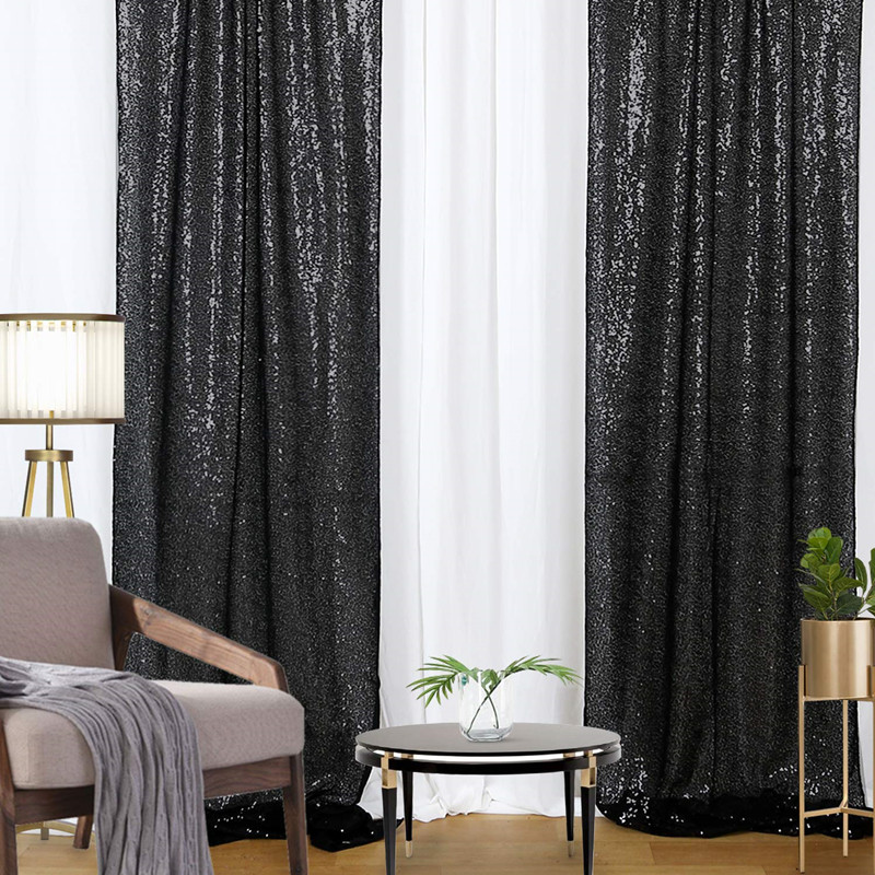 Rideaux d'arrière-plan à paill - Sequin Fabric Panel avis et prix