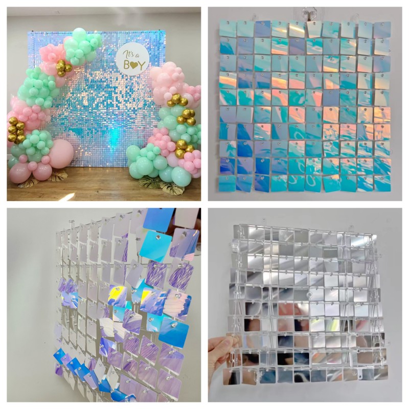 18 pièces panneau de paillette - Sequin Fabric Panel avis et prix