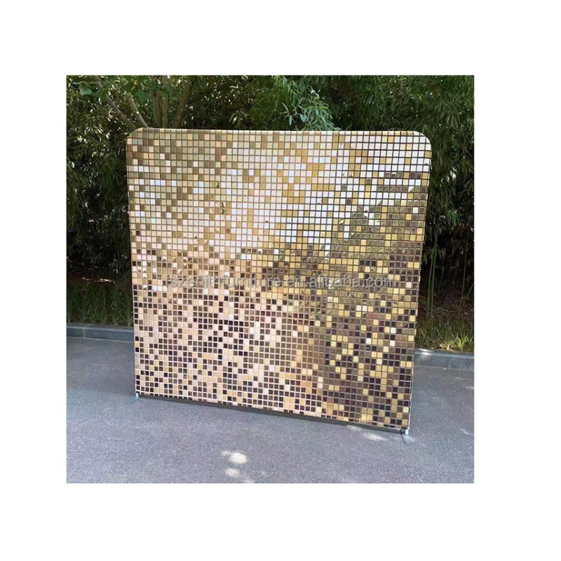 Couverture arrière en arc en t - Sequin Fabric Panel avis et prix