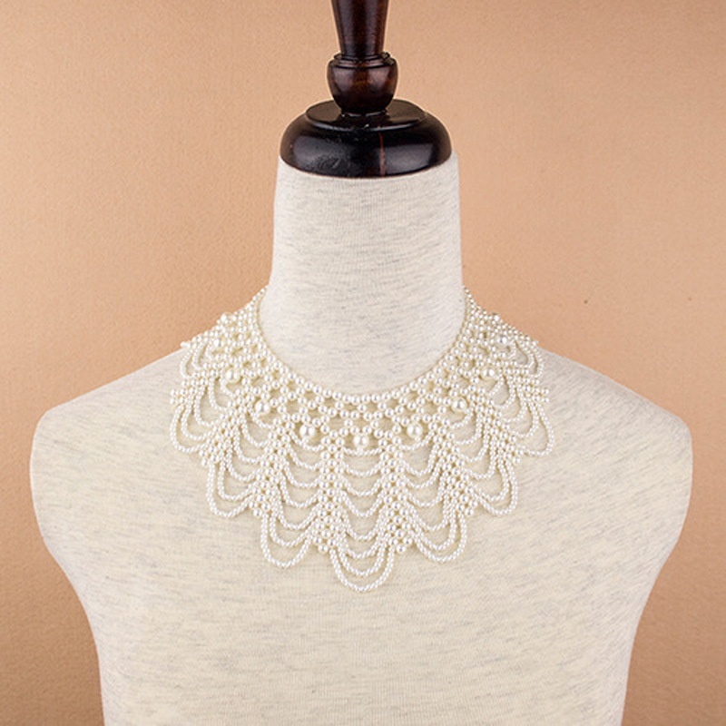 Nouveau collier collierette en - Beaded Trim Fringe avis et prix