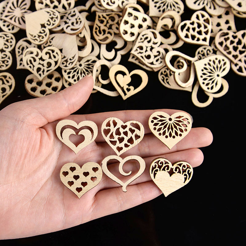 50/100 pièces motif de coeur c - Embellishments For Scrapbooking avis et prix