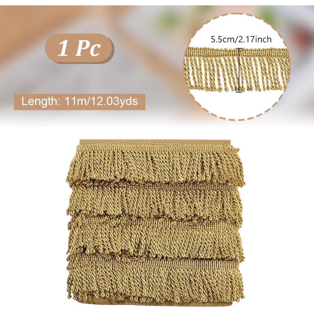 12 Yards x 2.2 pouces garnitur - Tassel Fringe Trim avis et prix