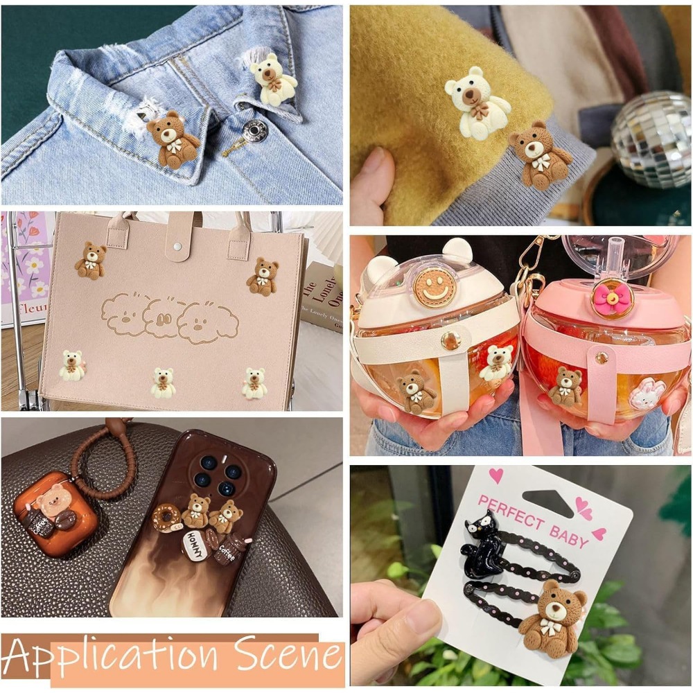 Cabochon en résine ours café B - Embellishments For Scrapbooking avis et prix
