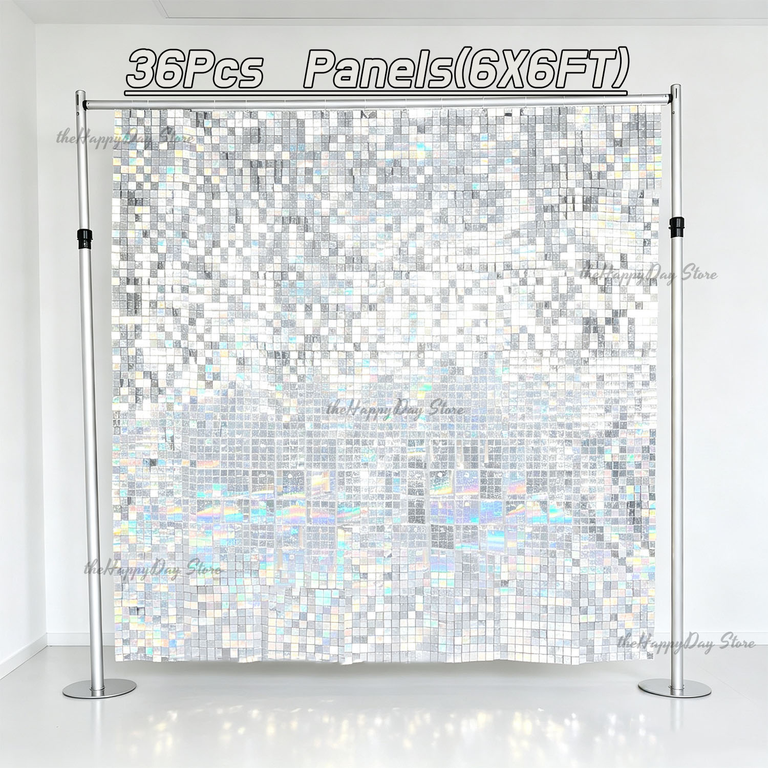 Lot de 3 panneaux muraux scint - Sequin Fabric Panel avis et prix