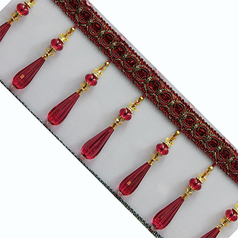 1M pendentif en cristal gland  - Beaded Trim Fringe avis et prix