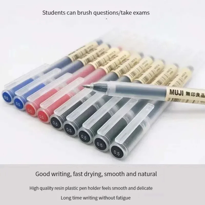 Joli stylo gel MUJI noir/rouge - Muji Stationery Gel Pen avis et prix