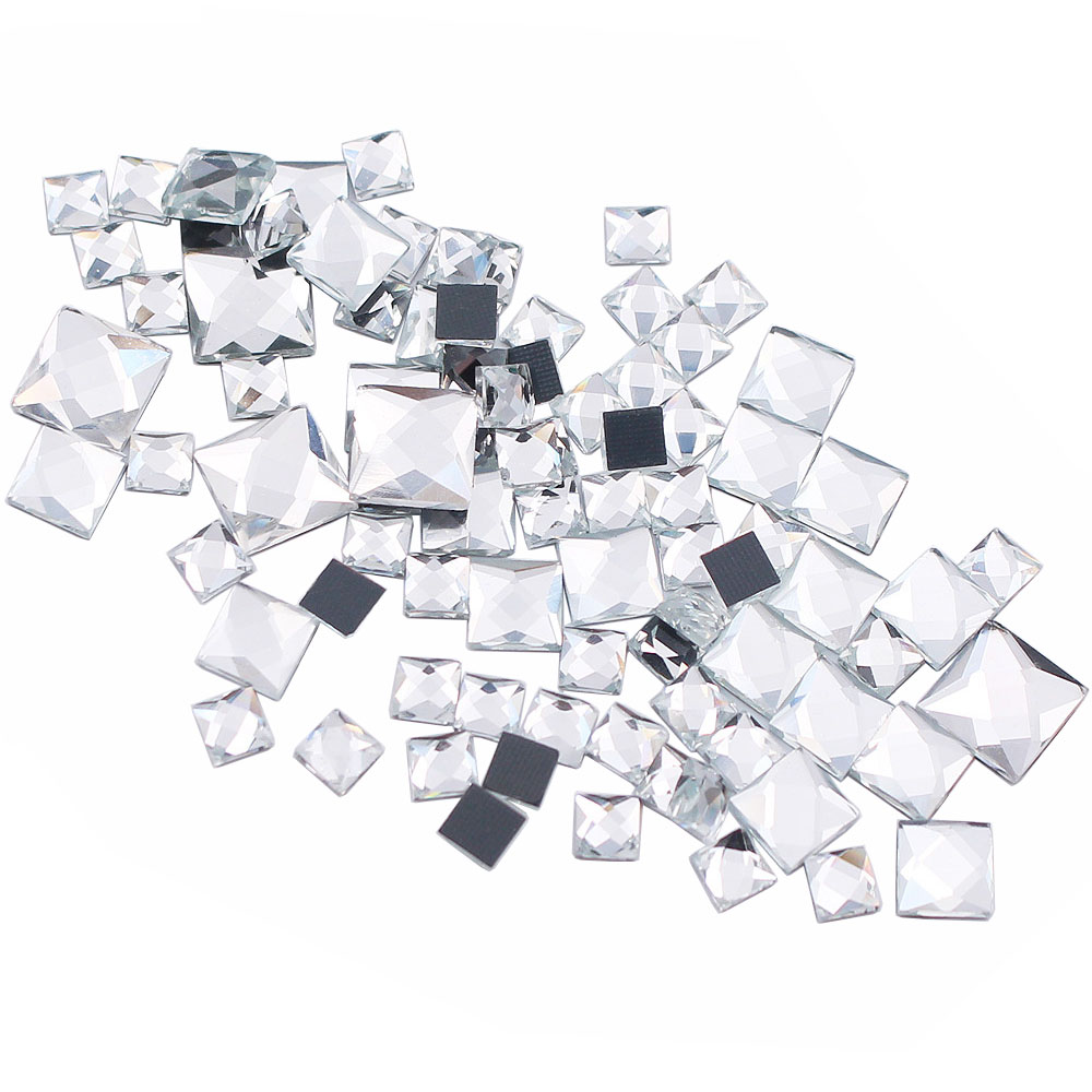 Strass carrés à dos plat de 5  - Hotfix Rhinestone Sheet avis et prix