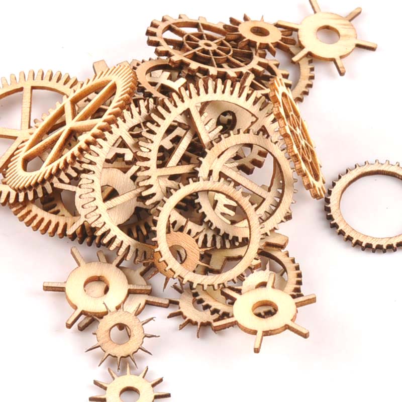 Roue dentée artisanale en bois - Embellishments For Scrapbooking avis et prix