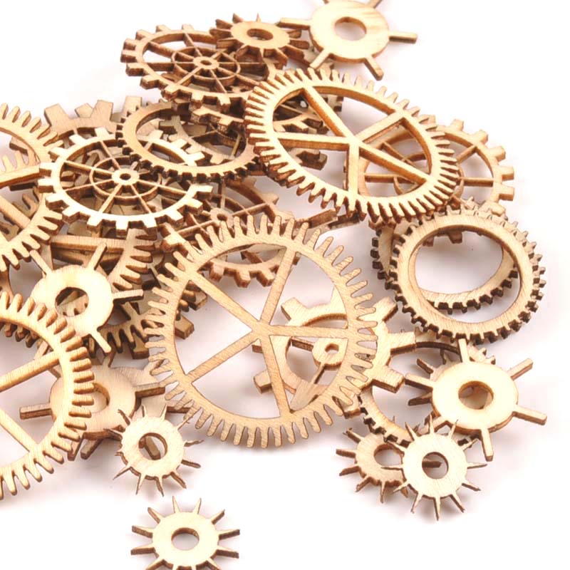 Roue dentée artisanale en bois - Embellishments For Scrapbooking avis et prix