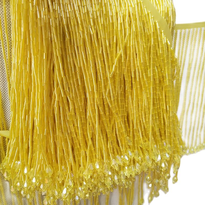 Perles de clairon de 6 pouces  - Beaded Trim Fringe avis et prix
