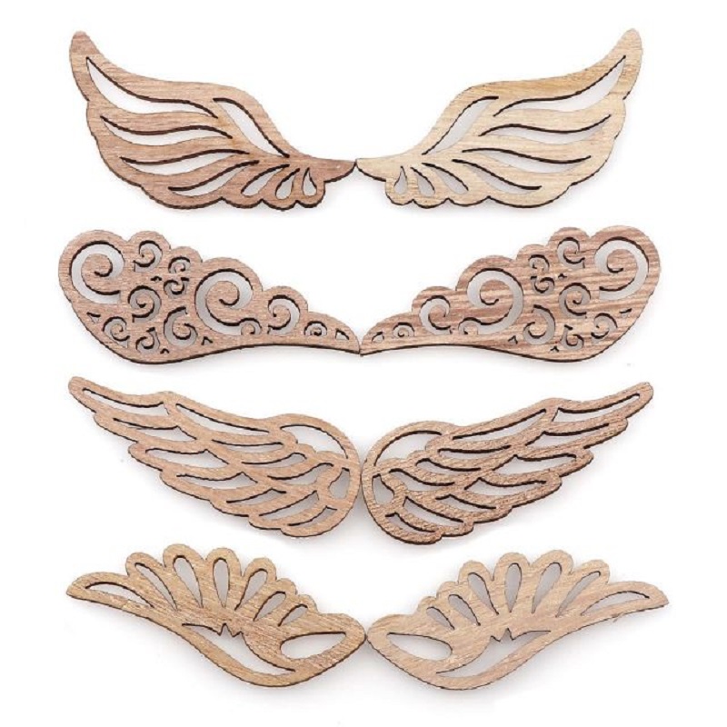 Ailes d'ange en bois, 4 Styles - Embellishments For Scrapbooking avis et prix