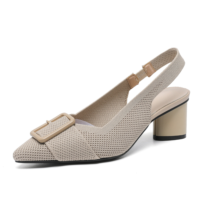 Sandales à bout pointu en tric - Embellish Knit avis et prix