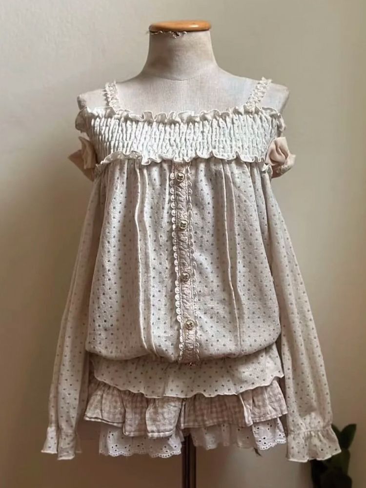 Ensemble jupe courte vintage j - Elastic Lace Trim avis et prix